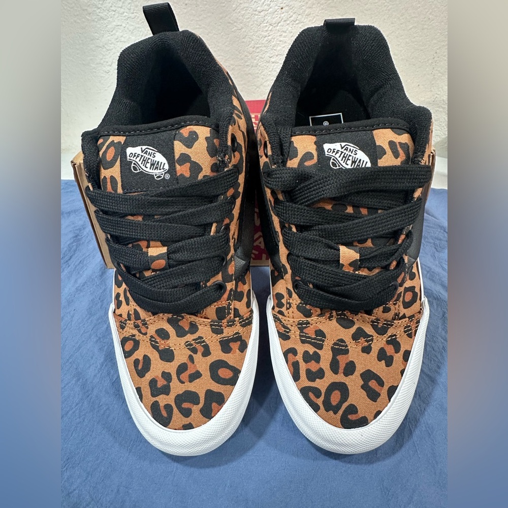 NIB Vans Knu Skool Leopard/Black Size: 7 Junior 8.5 Women’s